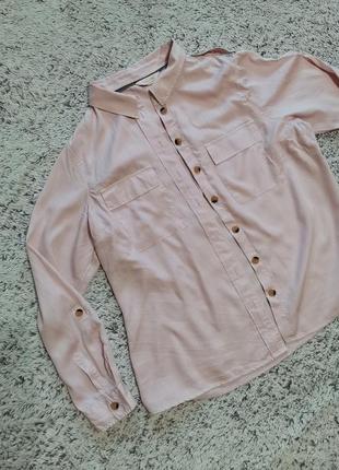 Рубашка розовая, ткань лиоцелл2 фото