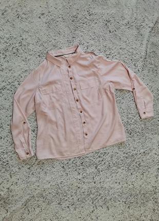 Рубашка розовая, ткань лиоцелл1 фото