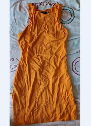Платье оранжевое (сарафан)