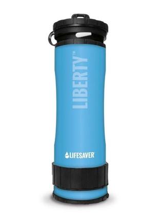Портативна пляшка для очищення води lifesaver liberty blue 0.4...