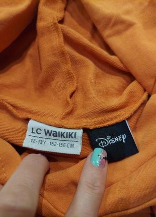 Стильное свободное платье с микимаусом waikiki от disney оранжевое 12-13 лет5 фото