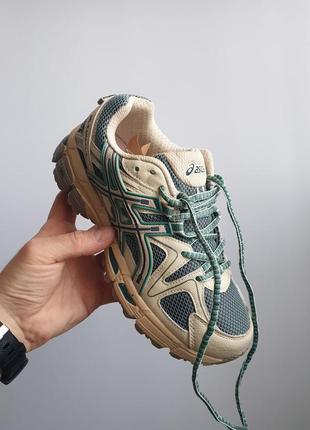 Asics gel - kahana 8 •green beige•5 фото