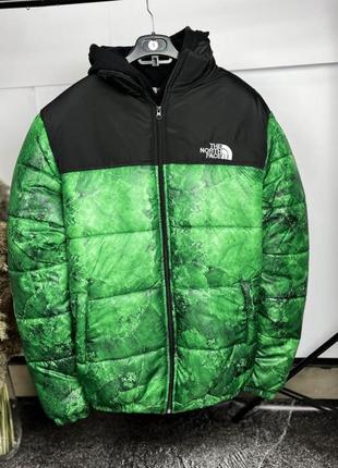 Куртка  the north face зеленого цвета 7-390