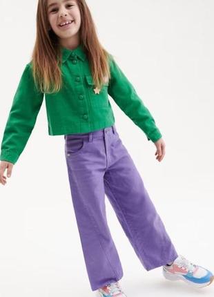 Широкий джинсы палаццо лавандового цвета от reserved 5-6 лет2 фото