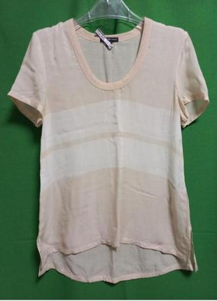 Топ блуза из тончайшей полупрозрачной шёлковой вискозы james perse