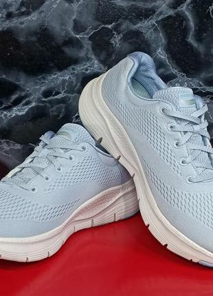 Женские кроссовки skechers engin lace ld99 blue mesh/trm оригинал5 фото