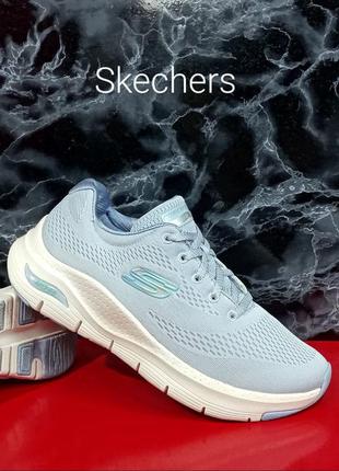 Женские кроссовки skechers engin lace ld99 blue mesh/trm оригинал