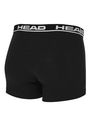 Трусы-боксеры head basic boxer 2p черный s (701202741-005)2 фото