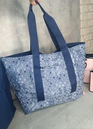 Двухсторонняя полотняная сумка. pink. victoria’s secret. оригинал 🇺🇸4 фото