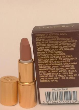 Charlotte tilbury pillow talk помада matte revolution lipstick в оттенке pillow talk,1,1 гр.3 фото