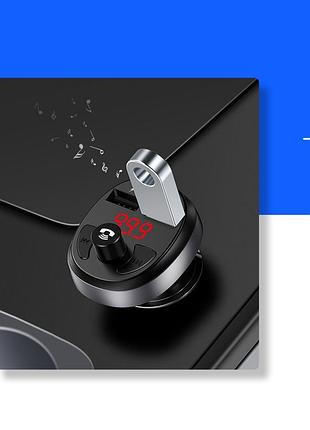 Fm-трансмітер (модулятор) в машину usams bluetooth 2.1 а чорни... 5