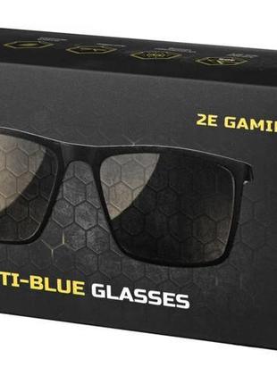 Окуляри для комп'ютера 2е gaming anti-blue glasses чорний/ син...8 фото