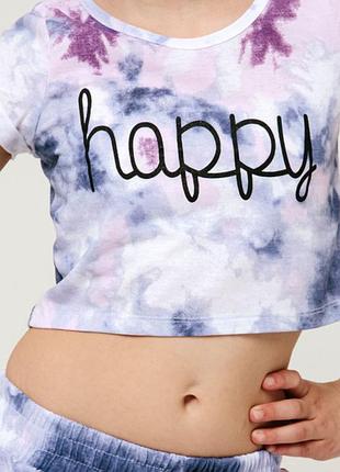 Топ для дівчинки, футболка для дівчинки тай дай