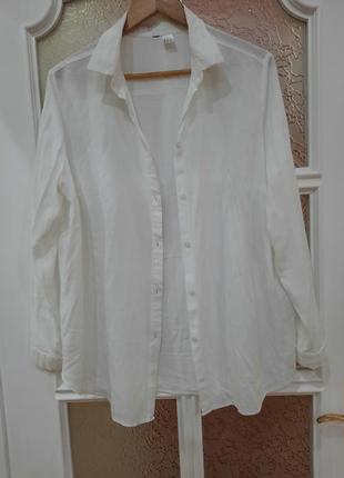 Біла сорочка віскоза1 фото