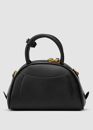 Сумка  leather top-handle bag black 9