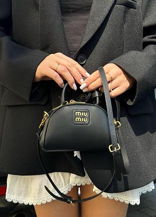 Сумка  leather top-handle bag black 2