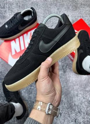 Nike air force 1 black1 фото