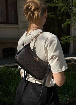 Сумка teri shoulder bag in signature canvas