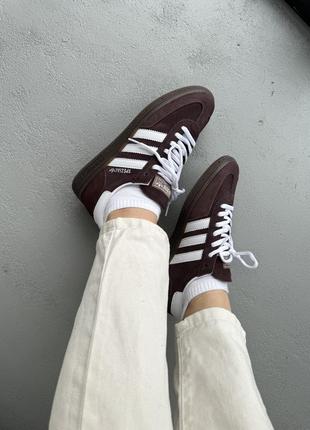 Adidas spezial brown/white7 фото