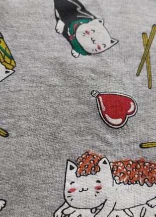 Свитшот с принтом суши-кот.2 фото