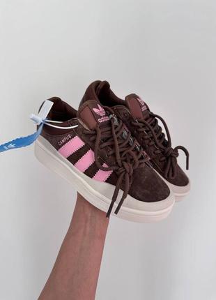 Adidas campus x bad bunny  brown/ pink