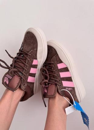 Adidas campus x bad bunny  brown/ pink5 фото