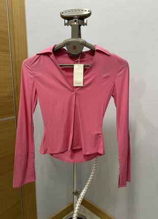Блузка reserved розового цвета. размер 34 (xs)2 фото
