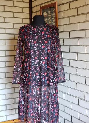 Плаття,  плаття-сітка в квітковий принт 10-14 р-ру.