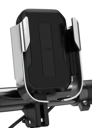 Мото-велотримач для телефона baseus armor motorcycle holder black
