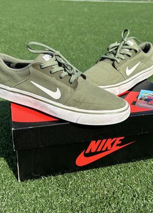 Жіночі кеди nike sb portmore canvas palm green