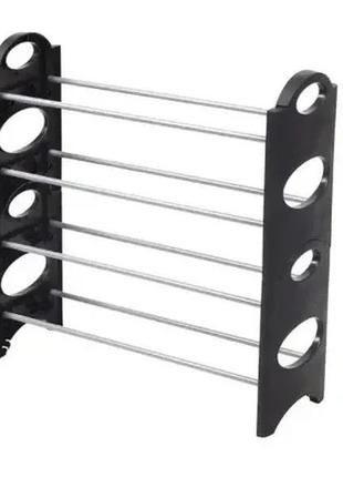 Полиця для взуття shoe rack (4 полиці, 12 пар) (25"wх7,9"dх25"h)4 фото