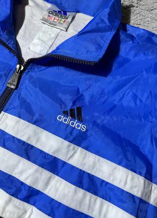 Оригинальная, винтажная куртка/ветровка от бренда “adidas – vintage”3 фото