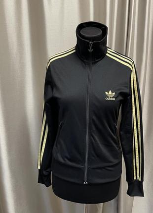 Кофта adidas спортивна 36/38 s / m чорна на замочок