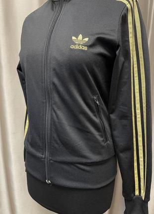 Кофта adidas спортивна 36/38 s / m чорна на замочок4 фото