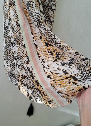 Сарафан принт питон, с лампасами