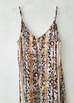 Сарафан принт питон, с лампасами