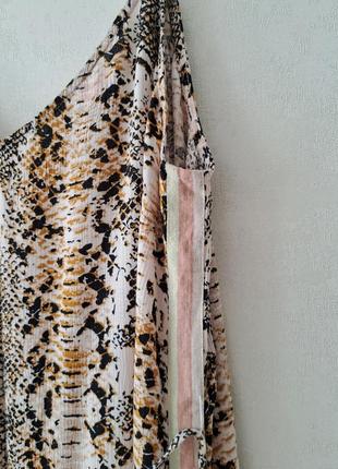 Сарафан принт питон, с лампасами