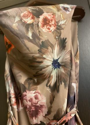Блуза цветочный принт р.48-506 фото