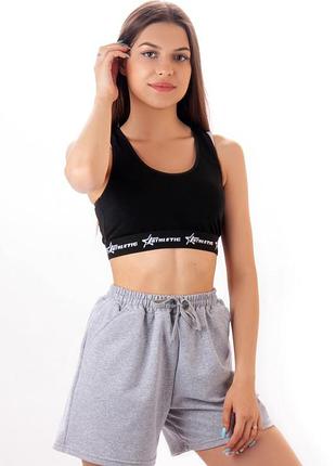 Жіночі молодіжні світло-сірі шорти