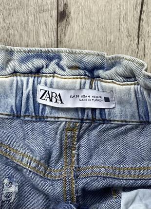Zara джинсы 36 размер женские голубые оригинал4 фото