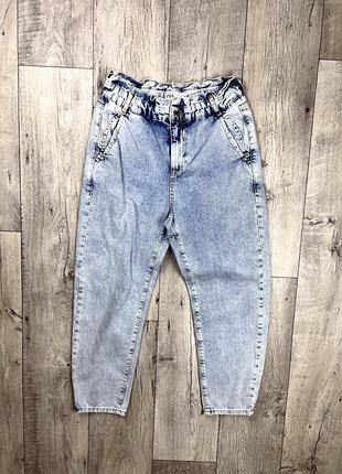 Zara джинсы 36 размер женские голубые оригинал