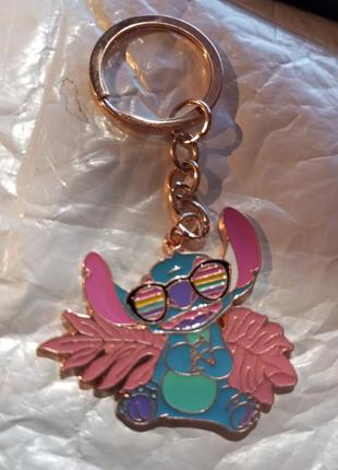 Брелок на ключі метал stitch-стич прибулець інопланетянин монстр у окулярах крутий