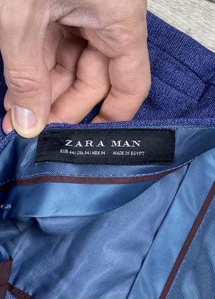 Zara man штаны брюки 44 размер синие оригинал5 фото