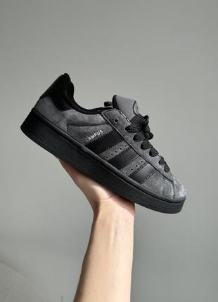 Adidas campus 00s black/grey1 фото