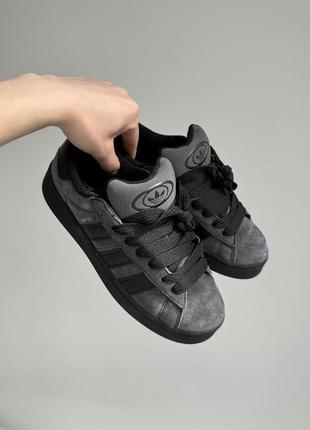 Adidas campus 00s black/grey2 фото