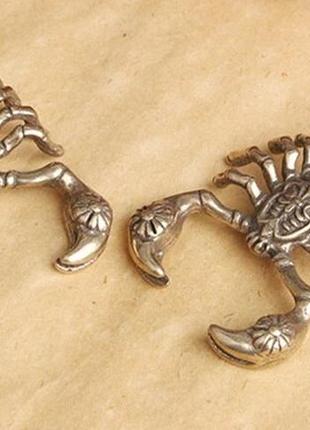 Кулон підвіска фігурка статуетка метал мідь або латунь скорпіон об'ємний