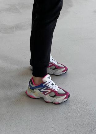 Женские кроссовки new balance 9060 purple/pink3 фото