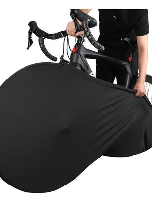 Защитный черный чехол для велосипеда mtb дорожный чехол для велосипеда чехол для колес размер m 24-26 "3 фото