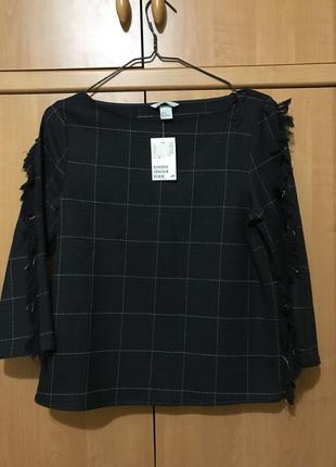 Кофта з бахромою, блуза, стиль zara, твідовий жакет