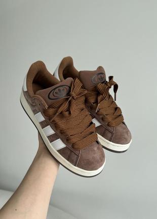 Adidas campus 00s brown/white1 фото